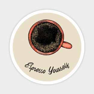 Espresso Coffee Lover Shirt Coffee Gift for Morning Person Magnet